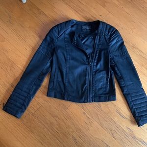 AllSaints Axelle Waxed Denim Jacket sz 6